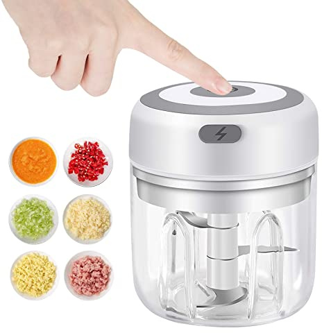 Electric Garlic Chopper, 250ML Vegetable Chopper, Food Chopper
