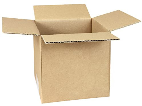 smiley pack 25 Stück Faltkartons 150 x 150 x 150 mm braun KK06 Versandkarton Verpackungskartons 15 x 15 x 15 cm aus Wellpappe 1 wellig Karton Pappkarton Versandbox Paket Päckchen