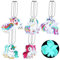 Wishstar 10 Stück Einhorn Reflektor Anhänger,Reflektoren Kinder ，Reflektor Schulranzen mädchen，Sicherheits Reflektor anhänger,Reflektoranhänger für Kinder