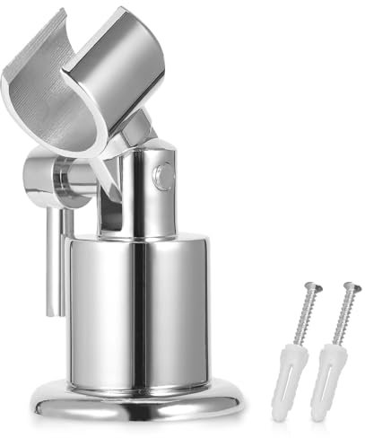 Vollmetall Duschkopfhalterung,180 Grad Duschkopf Halterungen,Verstellbare Duschhalterung für Duschkopf, Duschbrause Halterung für Dusche, Brausehalter Handdusche Halterung mit Schraube