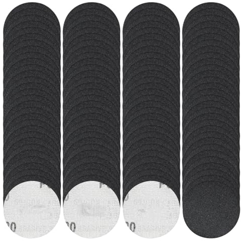 FEIHU 120 Pezzi Dischi Abrasivi 50mm Dischi Carta Abrasiva Grana 400 Kit di Levigatura Dischetti Abrasivi da 2 Pollici，per carrozzeria e Legno, Verniciatura di Mobili