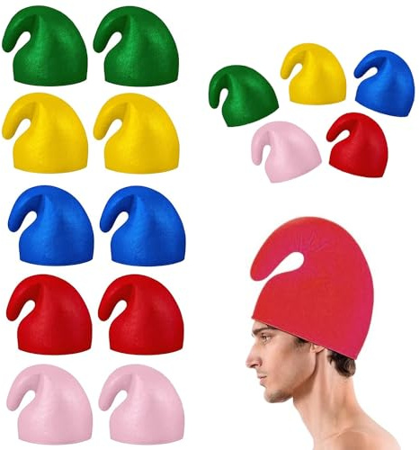 Dhqkqg Chapeaux de Gnome, Chapeau de Lutin nain, Chapeaus de Noël Lutins, bonnet de nain, Lutins Accessoire pour Carnaval pour Adultes Noël Chapeaus de Nains de Déguisement Accessoire de Fête Costumée