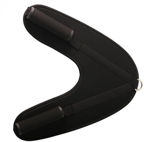 Front Squat Harness V-Form Crunch Belt aus dickerer EVA-Baumwolle Schwarz Bauch Crunch Harness Straps Kabelbefestigungen für Fitnessstudio für Tonal Core Muscle Training