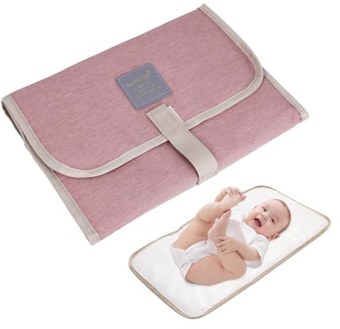Matelas à langer portable pliable et imperméable Rose