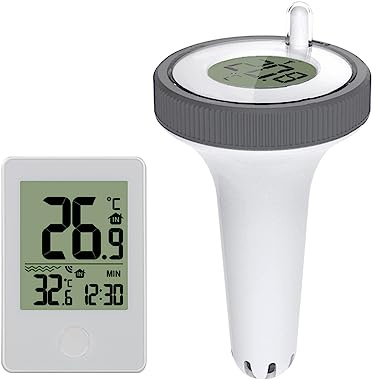 Pooltermometer, Flytande Termometer för Simbassäng Pooltermometertermometer Pool- och Badkarvattentermometer Pool- och Badkarvattentermometer