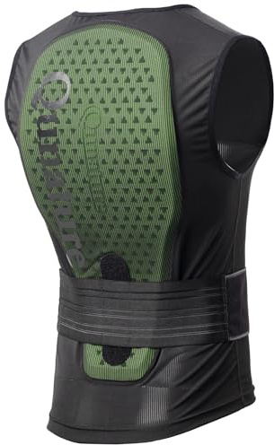 Qunature Chaleco de Esquí Anticaída para Hombre y Mujer, Chaleco Anticolisión Transpirable Anti-Impacto con CE1 Protección de Espalda y Lumbar para Esquí, Escalar y Practicar Ciclismo, M