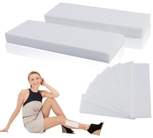 100pcs Bandas De Cera No Tejidas Profesionales,7x21cm Tiras Depilatorias Para Cara Cuerpo Y Piernas,Apta Para Cera Caliente Y Fría,Uso En Casa Y Salón,Piel Suave Sin Irritaciones
