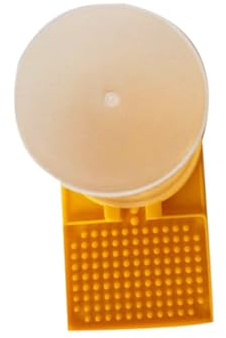 IWOWHERO Comedero Para Abejas De Plástico Alimentario 2 Piezas Para Colmenas Diseño De Puerta De Nido Multifunción Para Apicultura y Protección Contra Ahogamiento
