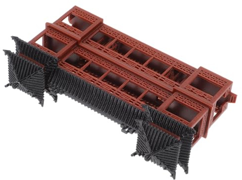 ROMISBABA Chinese Style Plastic Miniature Pavilion for Micro Landscape and Garden Ornament Use Robust Construction for Indoor and Outdoor Display