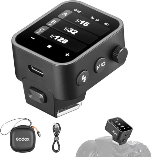 Godox X3-S TTL Kabelloser Blitzauslöser für Sony-Kamera, 1/8000s HSS TTL TCM-Funktion, integrierter Akku, Touchscreen-Blitzsender, kompatibel mit Sony A7IV A7C A7M4 A7R A7RIII