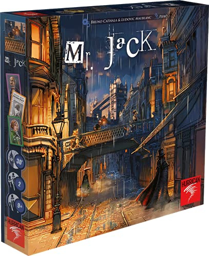 Hurrican Mr Jack – überarbeitete Edition – Gesellschaftsspiel – 2 Spieler – ab 9 Jahren – französische Version