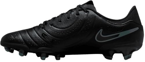 Nike Men's Legend 10 Academy Fg/Mg Soccer Shoe, Black/Black-Deep Jungle, 7 UK
