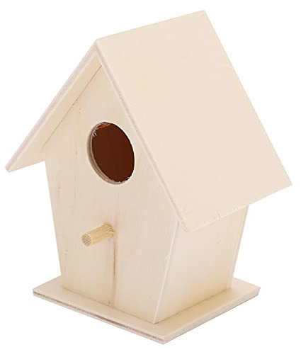 Nichoir à Oiseaux en Bois à Monter Soi-même – Nid d'oiseau en Bois à Suspendre pour Jardin, Kit de Petit Nichoir Facile à Construire, pour Les Amateurs d'oiseaux et la