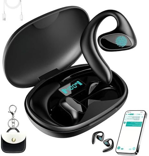 2026 Neu KI Übersetzer Kopfhörer,Echtzeit Sprachübersetzer kopfhörer,übersetzung kopfhörer mit 144 sprachen,Portable mit KI-Übersetzung in Echtzeit für Geschäft,Lernen,Reisen(Schwarz, 1PC)