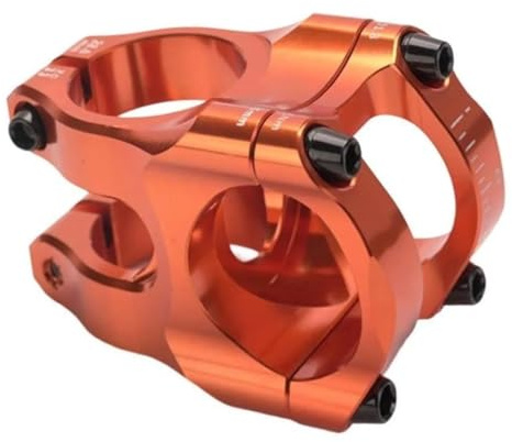 For mountainbike 31.8 cykelstyrstam 35 mm aluminiumlegering kort MTB-styrstam for racercykel MTB downhill(Orange)
