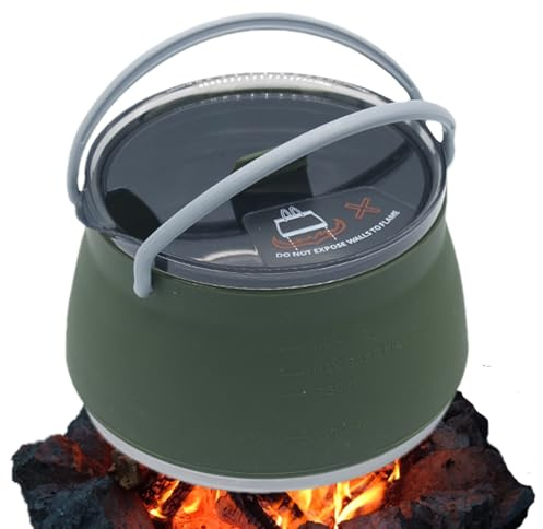 Bouilloire de voyage portable, cafetière pliable | Cafetière en silicone de camping - Bouilloire de Camping de randonnée Portable, Pot de bouilloire de voyage pliable pour le Camping en plein air, uti