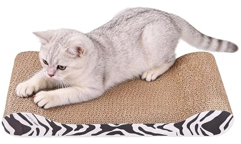 Rascador de Cartón para Gatos | Productos Antideslizantes Grandes para Mascotas - Tabla de Rascar de Cartón para Gatos - para Afilar Uñas de Gatito y Proteger Sofá Puerta Pared Hogar