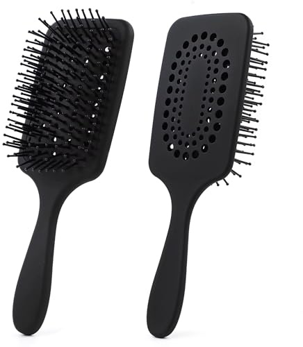 Paddle Hair Brush Women Professional Hairbrush Easy Grip Handle Hair Comb Straightening & Detangle Brush For Wet Dry Long Thick Thin Curly Natural Hair Salon Supplies (Premium Hair Brush)