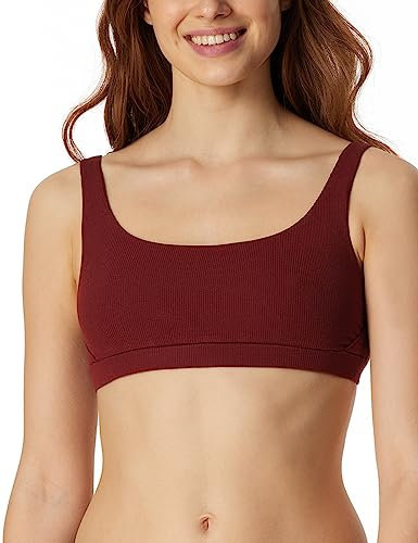 Schiesser Women's Bustier Pure Rib Training Bra Rust Regular, rust
