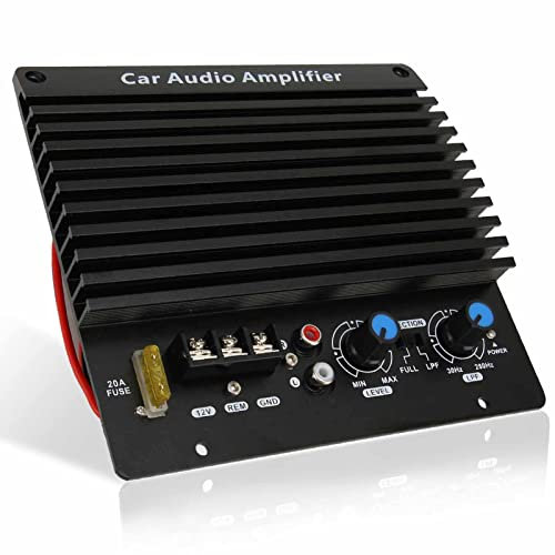 ciciglow FK205 Car Power Amplifier, 12V 300W 2-Channel Car Audio High Power Amplifier Amp Board for 8-12 Inch Bass Speaker
