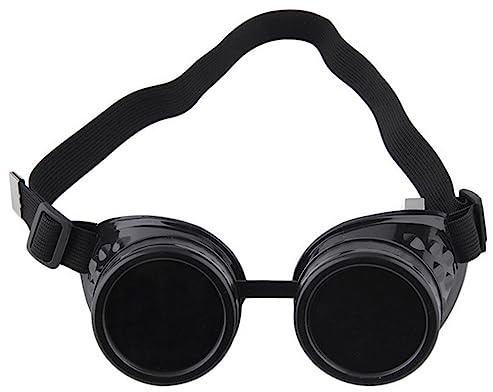 Bohue Steampunk glasögon vintage glasögon gotisk halloween cosplay solglasögon utklädning tillbehör fest glasögon för män kvinnor
