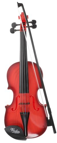 HOMSFOU Violine Spielzeug Geigenspielzeug Für Kinder Akustisches Geigenspielzeug Saitengeige Spielzeug Künstliche Geige Anfänger Violine Herzstück Hochzeitstafel Ukulele Plastik Metall