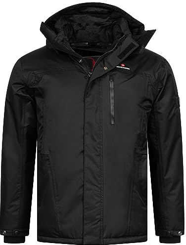Höhenhorn Starsgard - Giacca Invernale da uomo, impermeabile, traspirante, giacca funzionale, Nero , 3XL