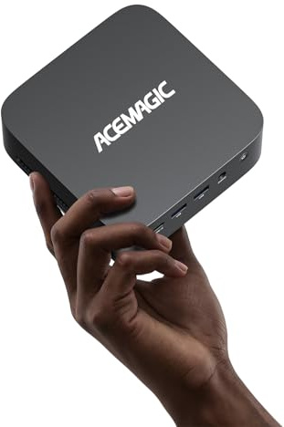 ACEMAGIC Kron Mini K1 Mini PC, AMD Ryzen 4300U (4C/4T, Fino a 3.7GHz),Win 11 Pro Mini Computer 16GB DDR4 RAM 1024GB M.2 2280 SSD,AMD Radeon Graphics 1400MHz, BT5.2/WIFI 6/per Ufficio, Studio,Business