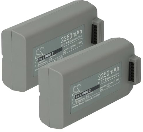 vhbw 2 x batteri ersättning för DJI CP.MA.0000326.01, BWX161-2250-7.7 för drönare Multicopter Quadrocopter (2250 mAh, 7,7 V, Li-Polymer)