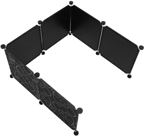 TOYANDONA Protector para Caja de Arena para Gatos de Plástico Negro, Resistente Previene la Dispersión de Arena, Adecuado para Uso Hogar