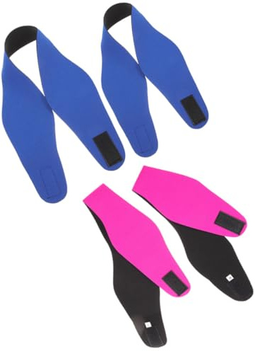 Healeved 4 Pezzi Fascia Copriorecchie da Nuoto in Neoprene per Donna e Uomo Fascia per Yoga e Attività Acquatiche Resistente All’usura per Piscina e Attività Outdoor