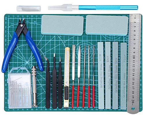 WiMas 22 STÜCKE Gundam Modeler Grundwerkzeuge, Modellbau-Werkzeugsatz für Hobby Model Assemble Building