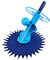 well2wellness® Hydraulischer Pool Bodensauger Poolsauger Inspiration L4 für kleine bis mittelgroße Pools