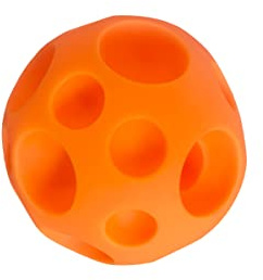Large Treat Dispensing Ball for Dogs Pigs Rabbits or Other Pets (Orange)