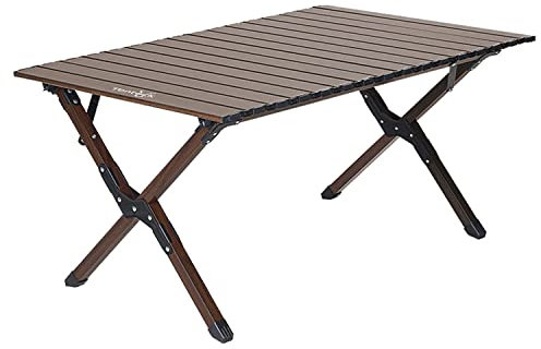 Tentock Campingtisch, Aufrollen Klapptisch mit Aufbewahrungstasche Tragbarer Leichter Aluminium Camp Tisch für im Freien/Innenbereich Picknick, Wandern Hinterhof (Groß)