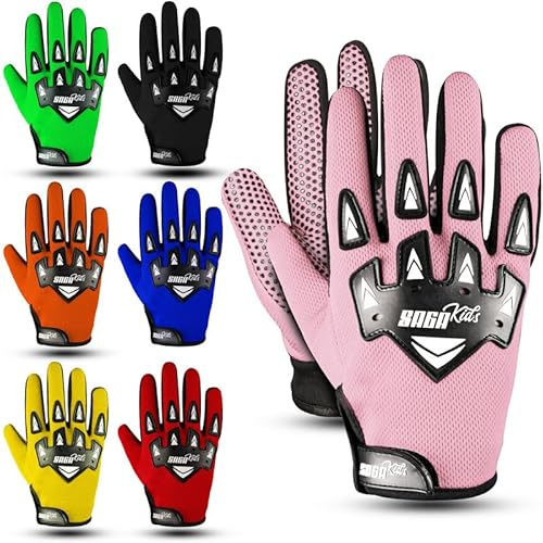 SAGA SPORTS Youth Motocross Gloves – Pro-Grade Protection for Dirt Bike & BMX Riders | High-Performance Gear for Boys & Girls | Built for Future Champions