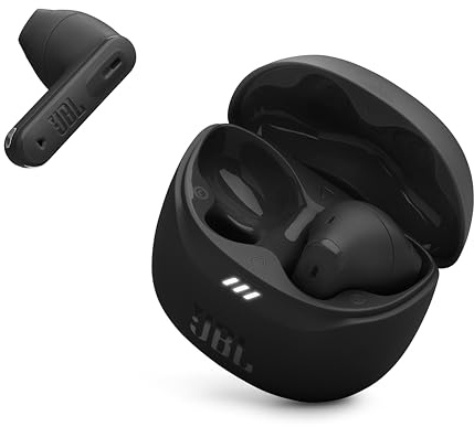 JBL Tune Flex 2 - True Wireless Noise Cancelling Earbuds with JBL Spatial Sound and Smart Ambient Technology, 6 mics for Perfect Calls, up to 48Hrs of Playback, IP54 Dust & Water Resistant (Black)