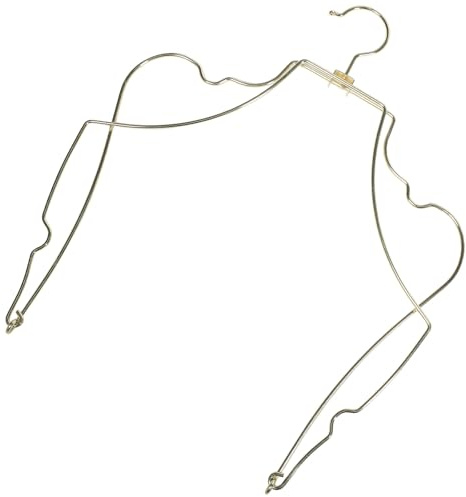 FIXOSHEE Cintre en Fil Métallique Doré pour Maillot de Bain Bikini Pliable Forme Silhouette Corps Séchoir à Maillot de Bain Compact pour Rangement et Présentation