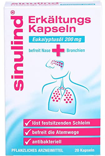 Klosterfrau Sinulind® Erkältungskapseln Eukalyptusöl 200 mg, 20 Kapseln