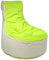 Beauty.Scouts Kinzler Sitzsack mit Hocker Leon Indoor und Outdoor geeignet zweifarbig Entspannungssack Liegesack Sitzkissen Liegekissen Farbe apfelgrün