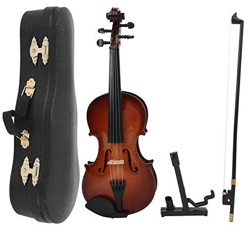 Miniatyrfiolmodell Musikalisk trä Presentprydnader Klassisk Musikinstrument Dekorationslåda Rosett Stora 20 Cm Utsmyckningar Dekorationer Arkitektursatser