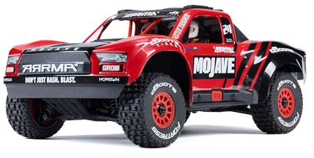 ARRMA- Mojave Grom Auto radiocomandata, Colore Rosso, 1/18, ARA2104T1