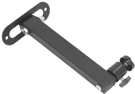 Acouto Foldable Projector Wall Mount Holder, Universal 1/4 Interface Projectors Bracket with 360° Rotation, Adjustable Projector Stand, Steel Construction, for Home and Office, 3/8