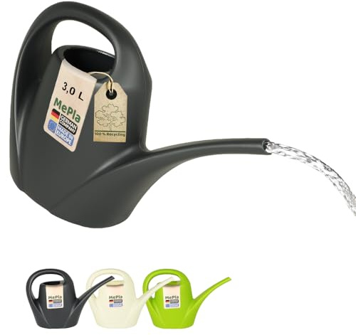 MePla – arrosoir 3,0 l d’intérieur – anthracite, résistant aux intempéries en plastique résistant aux UV
