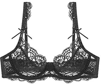Soutien-gorge sans bretelles avec armatures femmes été ultra fin dentelle sexy transparente poitrine rassemblement nœud renforcé confortable respirant léger maillots de corps & soutiens-gorge chemises