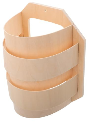 Operitacx Paralume per Lampada da Sauna in Legno Leggero, Copertura Angolare Pratica per Bagno Turco, Accessorio per Luce Morbida e Rilassante, Installazione Semplice, Decorazione Sauna