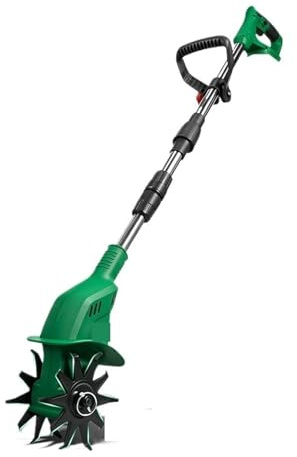Cultivador Eléctrico Inalámbrico De Mano For Jardín, Granja, Escarificador Suelo, Herramienta Recortadora, 800r/min, Pin Batería Potente Y Eficiente