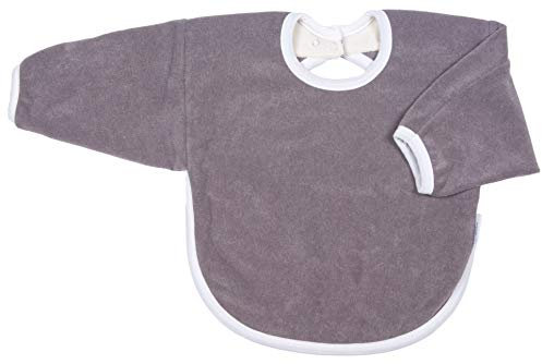 ioBio Langarm-Lätzchen Bio-Baumwolle (grau)