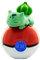 Teknofun - Leuchtender Wecker Pokémon - Bulbizarre Schläft Auf Einem Pokéball - Multifunktions - Gibt Zeit und Dekor - Grün, Rot und Weiß - Für Kinder, Sammler