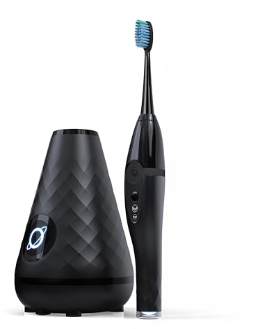Tao Clean UV Sanitizing Sonic Toothbrush and Cleaning Station, Electric Toothbrush, Dual Speed Setting, Black